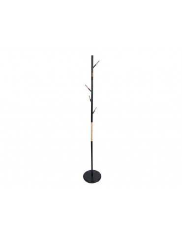 Porte-manteau en acier forme arbre noir et naturel FUSHION DPE3632044Present Time