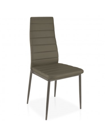 Lot de 8 chaises Stratus Taupe mlm112157lot8taupe