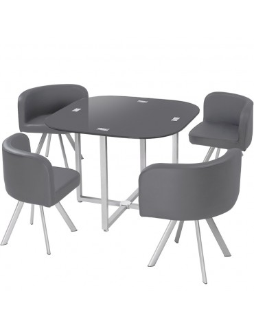 Table et chaises Mosaic 90 Gris p803gris