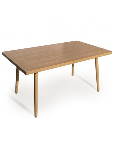 Table rectangulaire scandinave Nora Frêne p805sqash