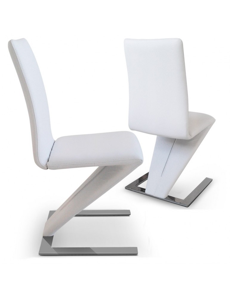 Lot de 2 chaises Flash Blanc Y820Blot2-Blanc