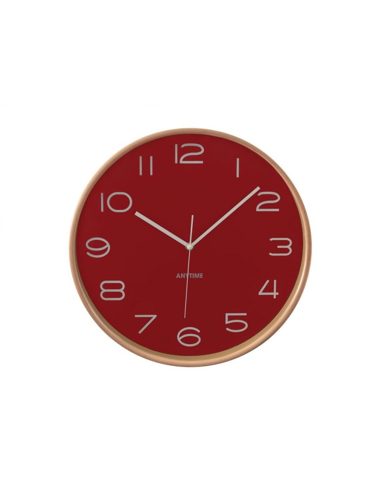 Horloge murale ronde en bois D.32cm TIMING marron DHO3951174Anytime