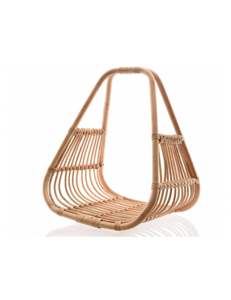 Porte revue en rotin naturel avec anse 51x45x57cm ADELE RATTAN DRA3491145Decoris