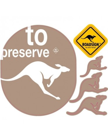 Stickers Kangourou marron 13x15cm ROADSIGN DST1312011MyNoteDeco