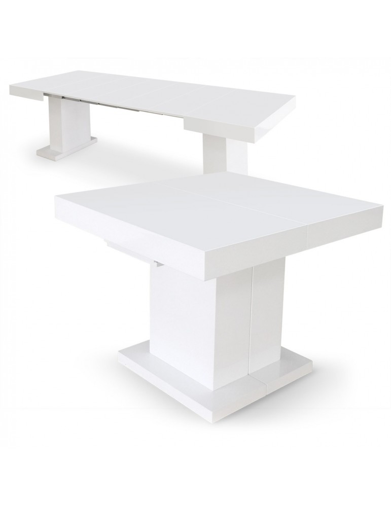 Table Extensible Blanc Laque