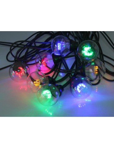 Guirlande LED extérieure guinguette multicolore et vert TRADITION JLE3363044Leblanc illumination