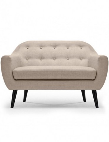 Canapé scandinave 2 places Fidelio Tissu Beige hy80412beige