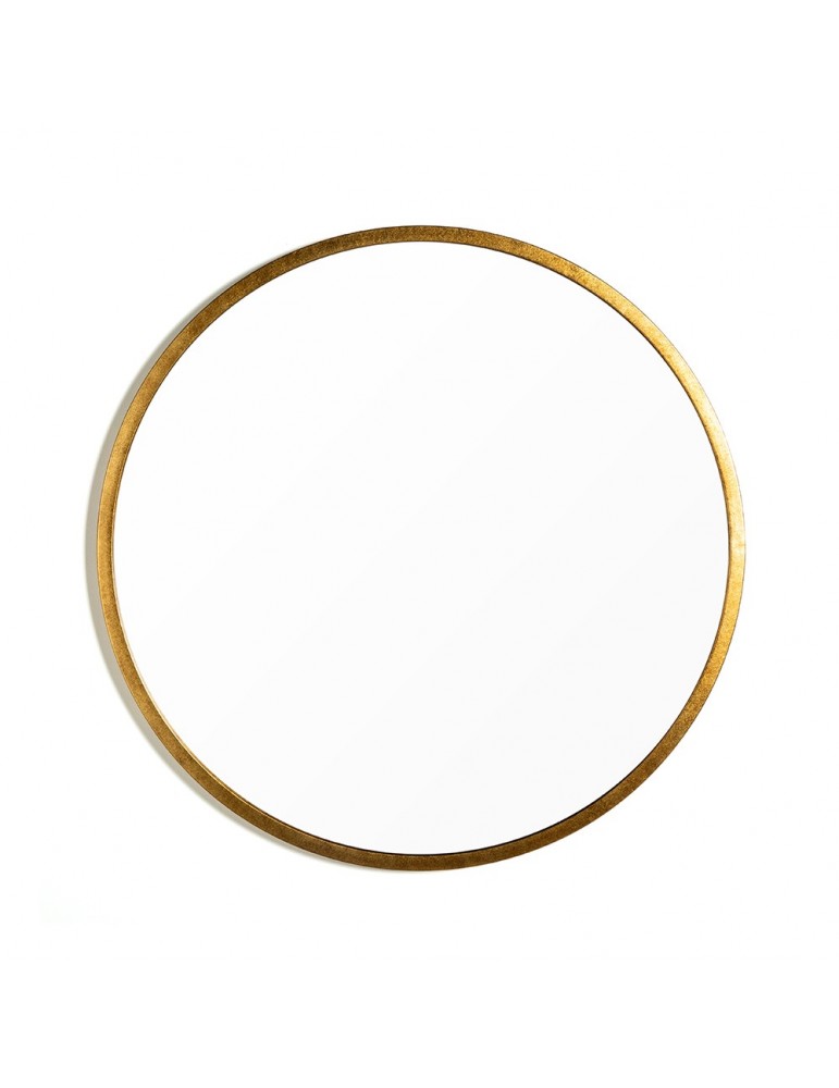 Miroir rond métal doré vieilli DMI4057002Delamaison