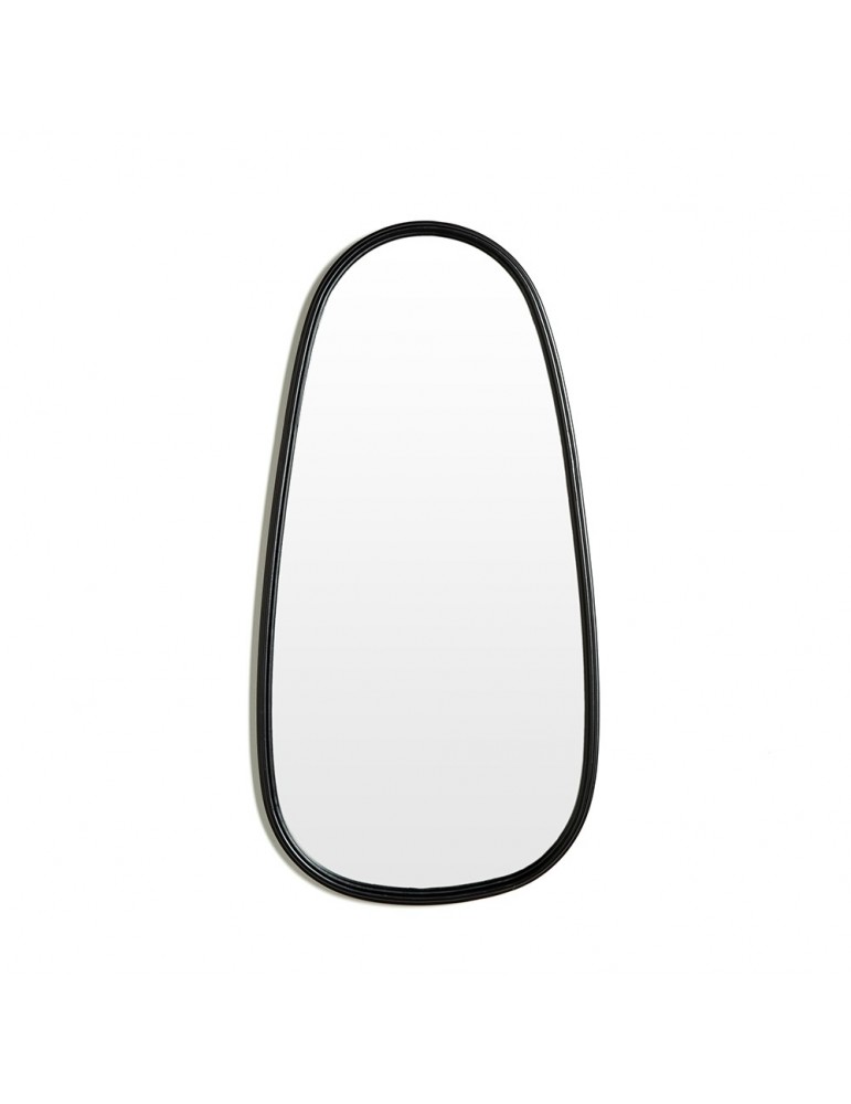 Miroir ovale en métal noir DMI4057003Delamaison