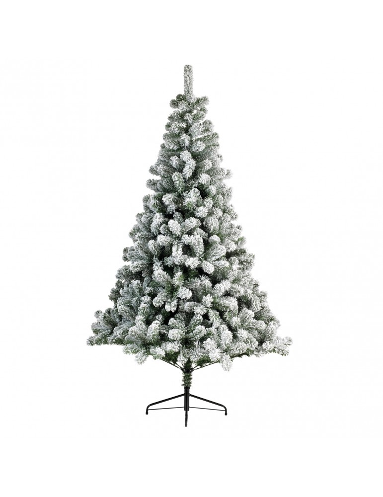 Sapin artificiel enneigé épine dense hauteur 210cm DNO4063294Decoris