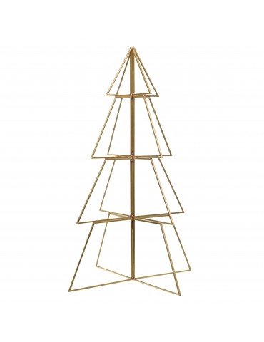Sapin décoratif à poser en verre et métal cuivré modèle grand DEO4063277Decoris