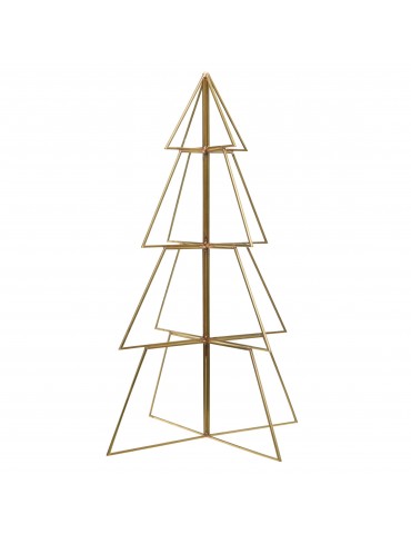 Sapin décoratif à poser en verre et métal cuivré modèle grand DEO4063277Decoris