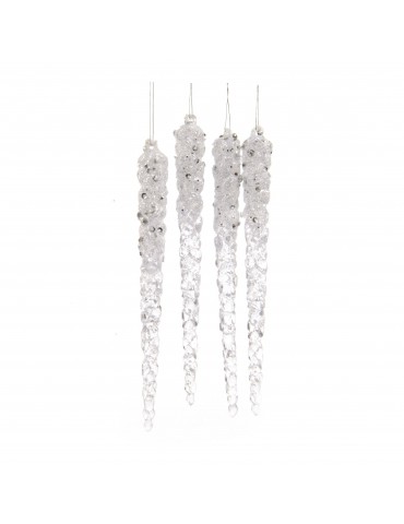 Suspension de noël stalactite décorative - Set de 4 DEO4063195Decoris