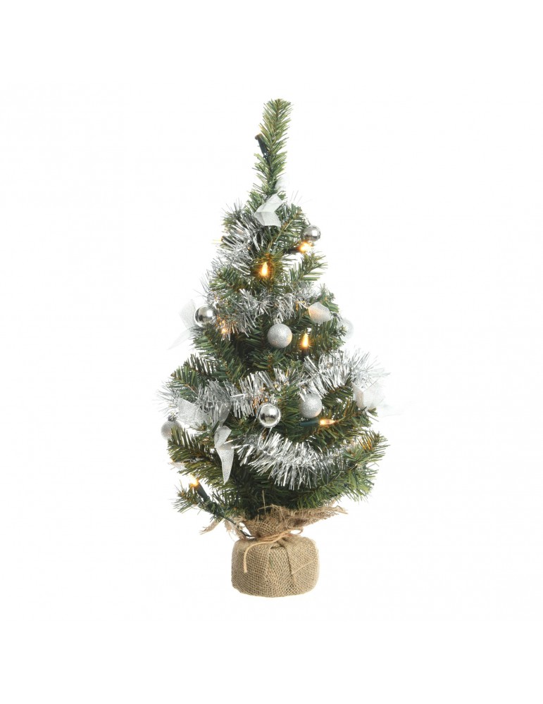 Mini sapin artificiel à poser décoré argent DNO4063287Decoris