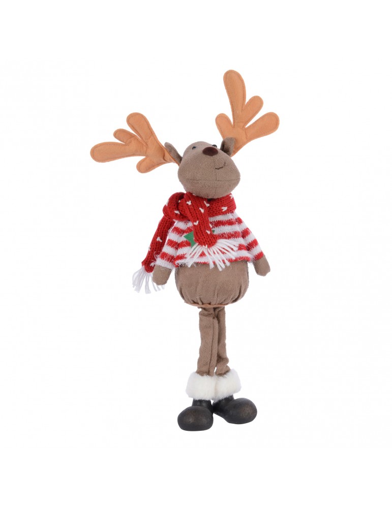 Figurine de noël à poser renne taupe DEO4035137Decoris Figurine de noël à poser renne taupe DEO4035137Decoris