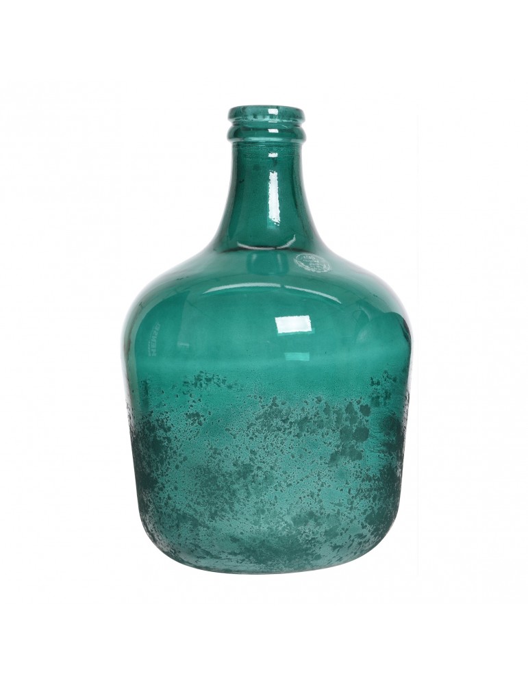 Vase en verre recyclé bleu effet givré DVA4035169Decoris Vase en verre recyclé bleu effet givré DVA4035169Decoris