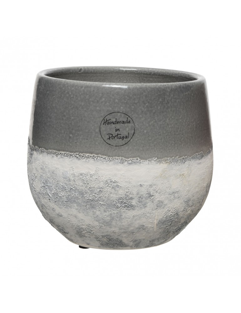 Vase en terre cuite gris fait main DVA4035172Decoris
