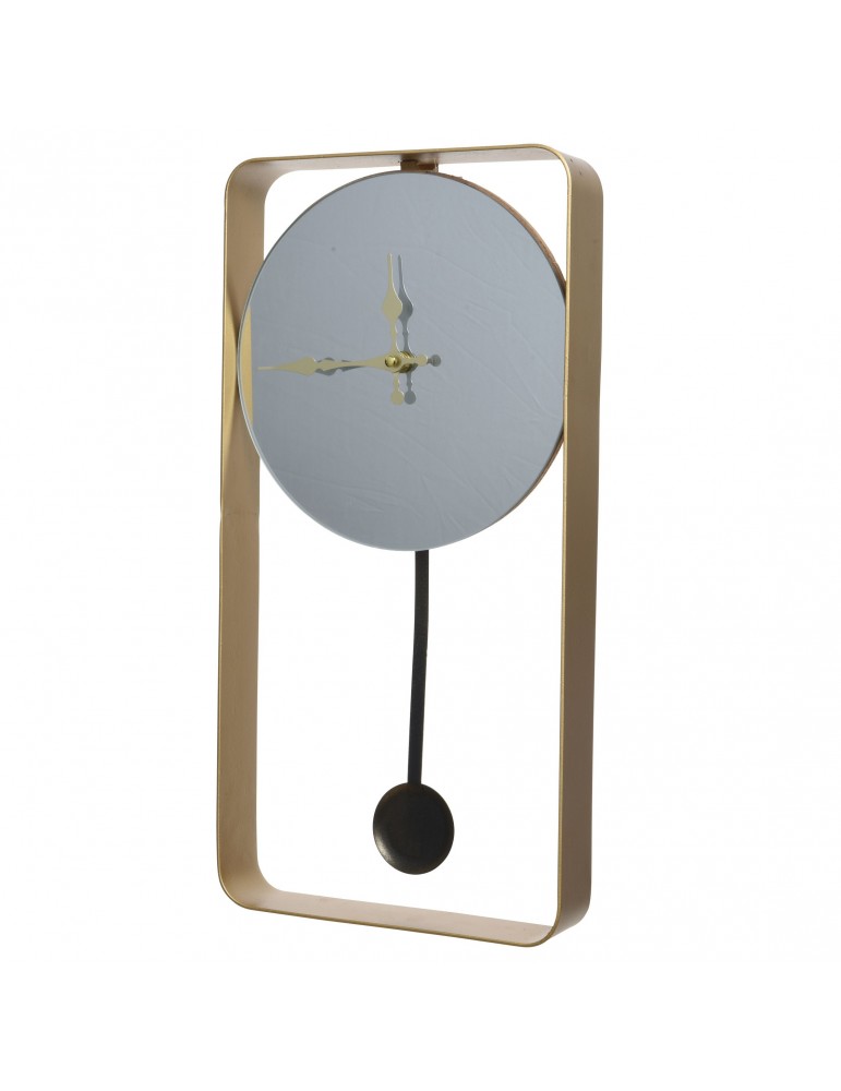 Horloge à pendule et miroir en fer doré DHO4063426Decoris Horloge à pendule et miroir en fer doré DHO4063426Decoris