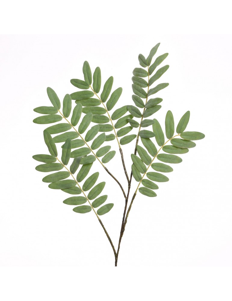 Branche artificielle verte avec feuille de soie DAA4063541