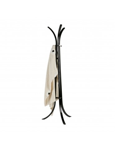 Porte-manteau en bois noir avec 3 branches WIEK DPE4094016Woood