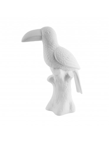 Statue en céramique toucan blanc DMR4105010Present Time