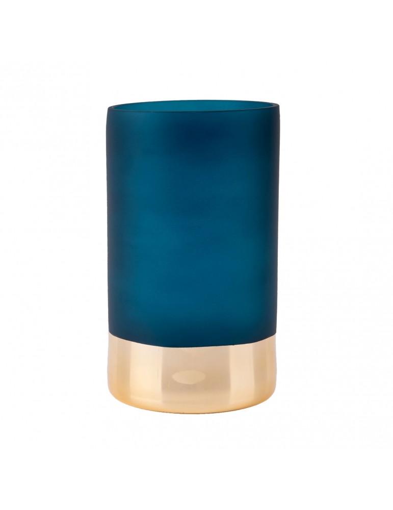 Vase en verre doré et bleu D.12cm DVA4105006Present Time Vase en verre doré et bleu D.12cm DVA4105006Present Time