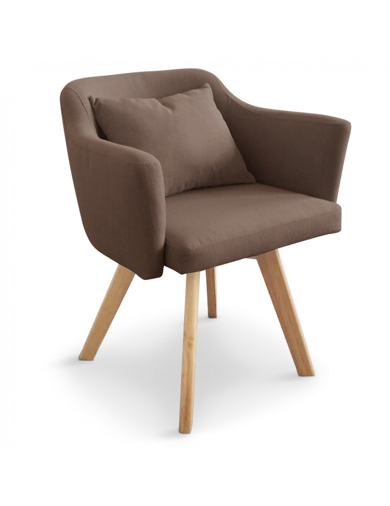 Chaise / Fauteuil scandinave Dantes Tissu Taupe yf1529taupe Chaise / Fauteuil scandinave Dantes Tissu Taupe yf1529taupe