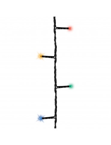 LED guirlande clignotante extérieur multicolore 30m câble noir IGU4101066Lumineo