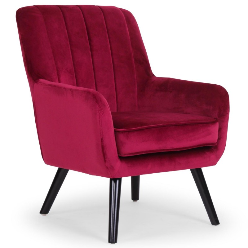 Fauteuil Nevada Velours Rouge qh8983velvetred