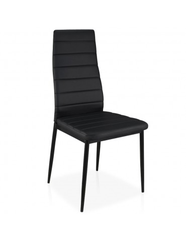 Lot de 4 chaises Stratus Noir MLM112157-Noir