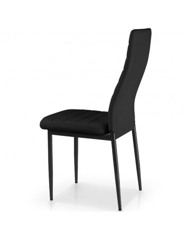 Lot de 4 chaises Stratus Noir MLM112157-Noir