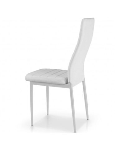 Lot de 4 chaises Stratus Blanc MLM112157-Blanc