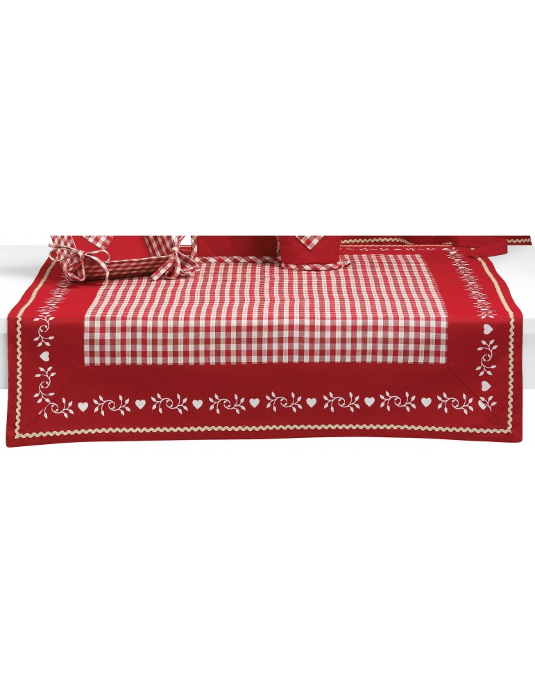 Nappe carrée Nahia Rouge 90 x 90 4004090000Ça et Là Nappe carrée Nahia Rouge 90 x 90 4004090000Ça et Là