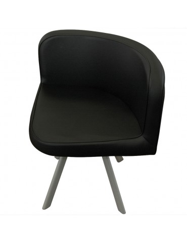 Table et chaises Mosaic 90 Blanc et Noir p803blancnoir