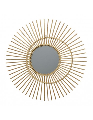 Miroir soleil en rotin d.45cm DMI4248045Decoris