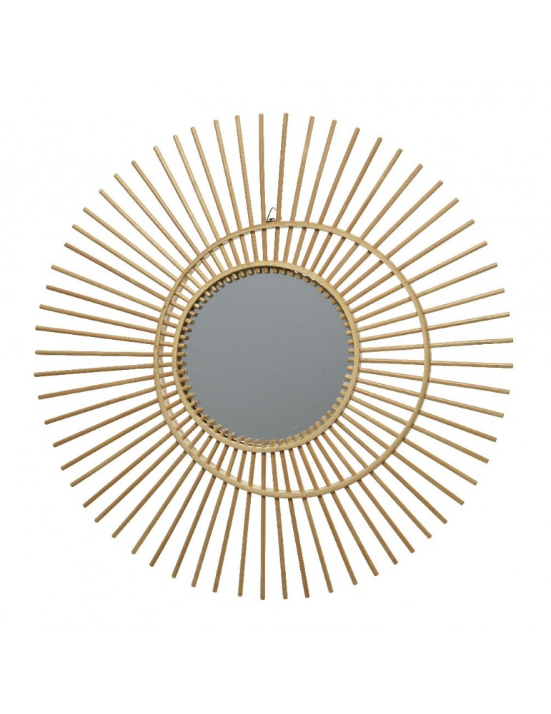 Miroir soleil en rotin d.45cm DMI4248045Decoris Miroir soleil en rotin d.45cm DMI4248045Decoris