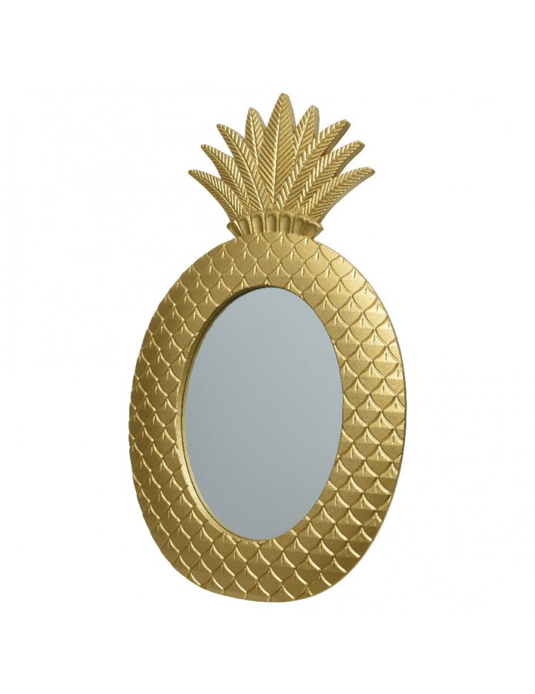 Miroir forme ananas en bois doré ART DECO DMI4248103Decoris