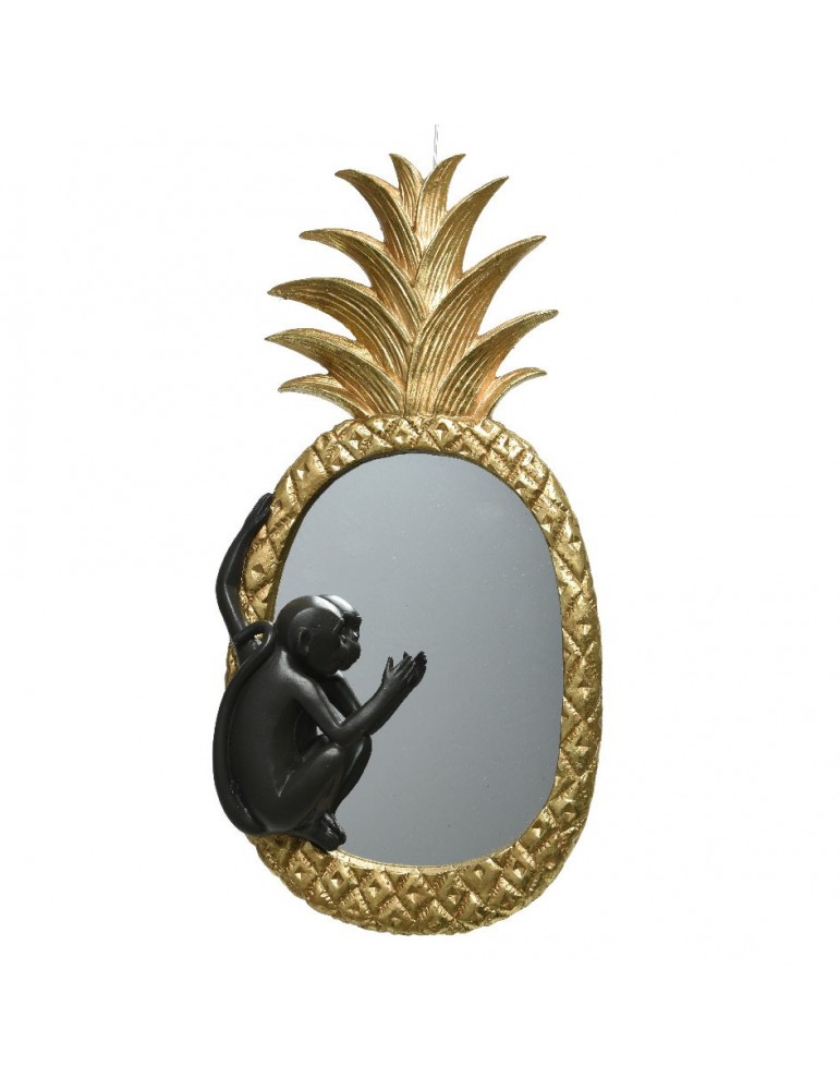 Miroir mural ananas en polyrésine doré ART DECO DMI4248040Decoris Miroir mural ananas en polyrésine doré ART DECO DMI4248040Decoris