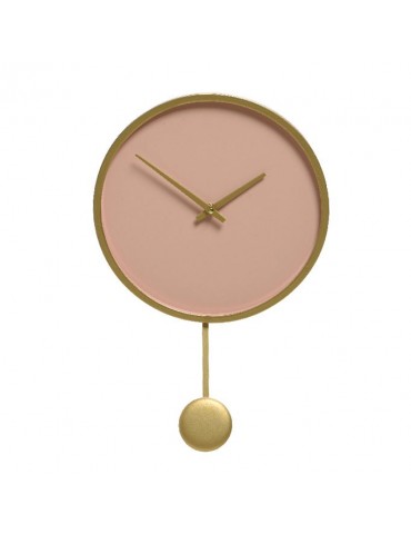 Horloge à pendule en bois rose nude d.30cm DHO4218036Decoris