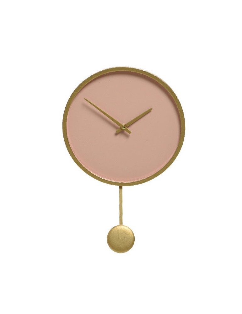 Horloge à pendule en bois rose nude d.30cm DHO4218036Decoris