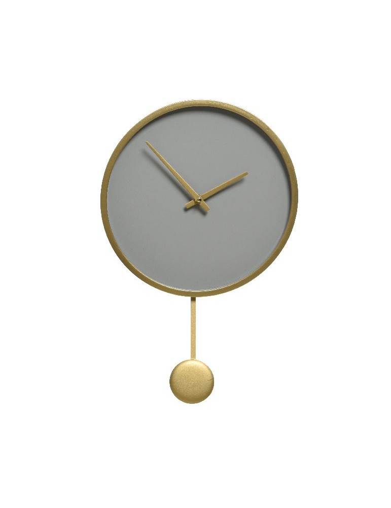 Horloge à pendule en bois rose taupe d.30cm DHO4218037Decoris