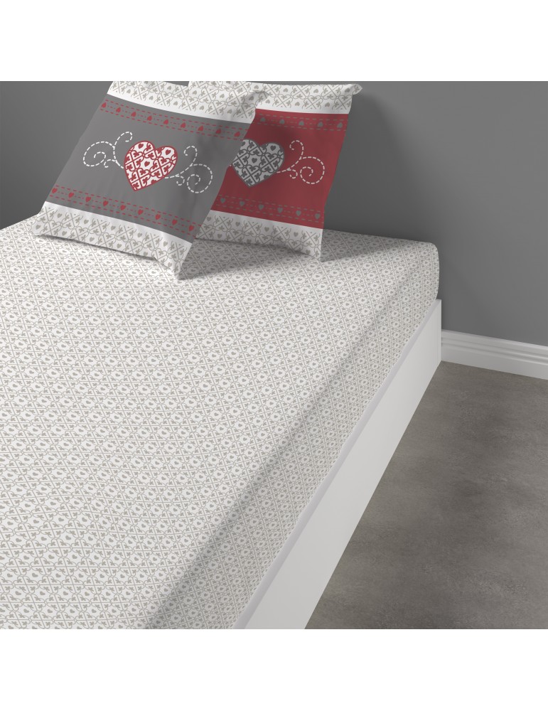 Drap housse Cosy Imprimé 140 x 190 x 25 3777000501Les Ateliers du Linge Drap housse Cosy Imprimé 140 x 190 x 25 3777000501Les Ateliers du Linge