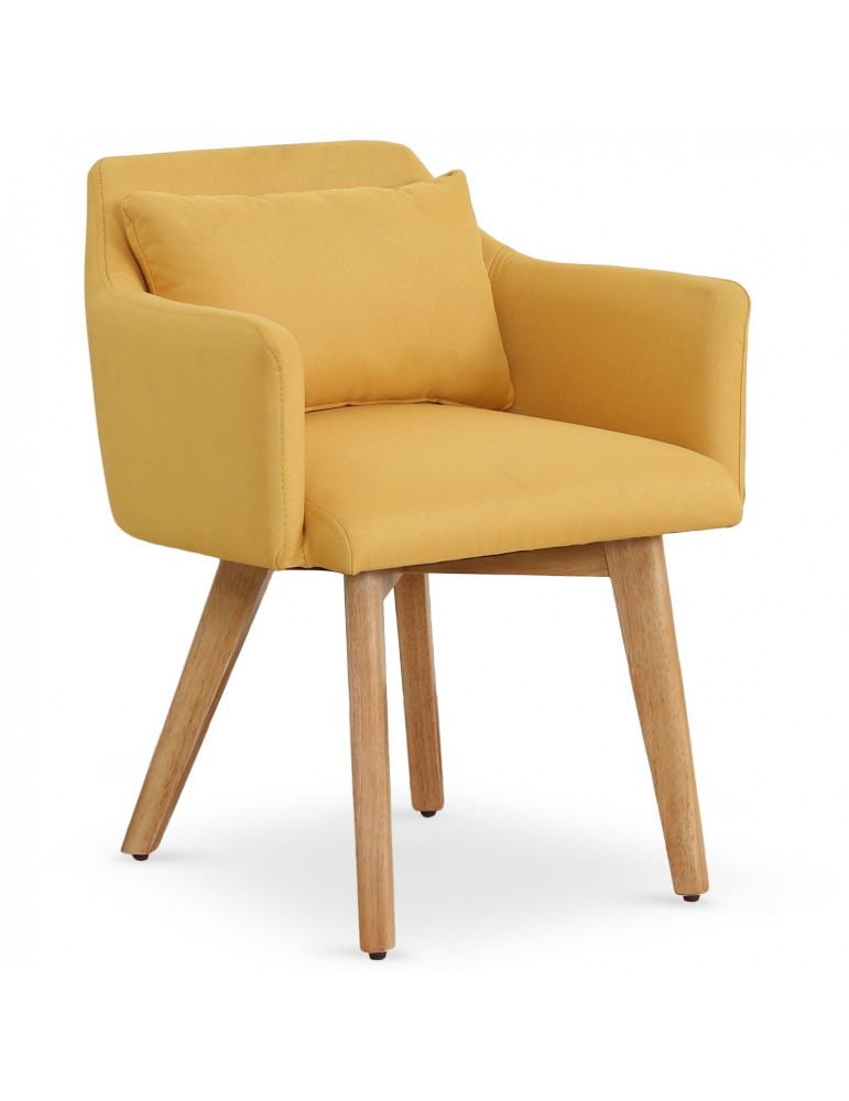 Chaise / Fauteuil scandinave Gybson Tissu Jaune lf5030yellowfabric Chaise / Fauteuil scandinave Gybson Tissu Jaune lf5030yellowfabric