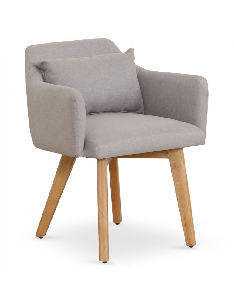 Chaise / Fauteuil scandinave Gybson Tissu Beige lf5030beigefabric Chaise / Fauteuil scandinave Gybson Tissu Beige lf5030beigefabric