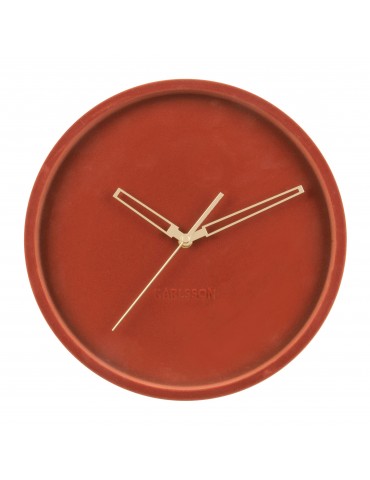 Horloge murale en velours D.30cm bordeaux LUSH DHO4302005Present Time
