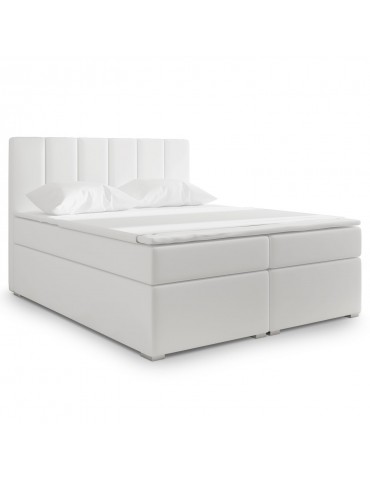 Lit Coffre Balero 180cm Simili Blanc bb180soft17blanc