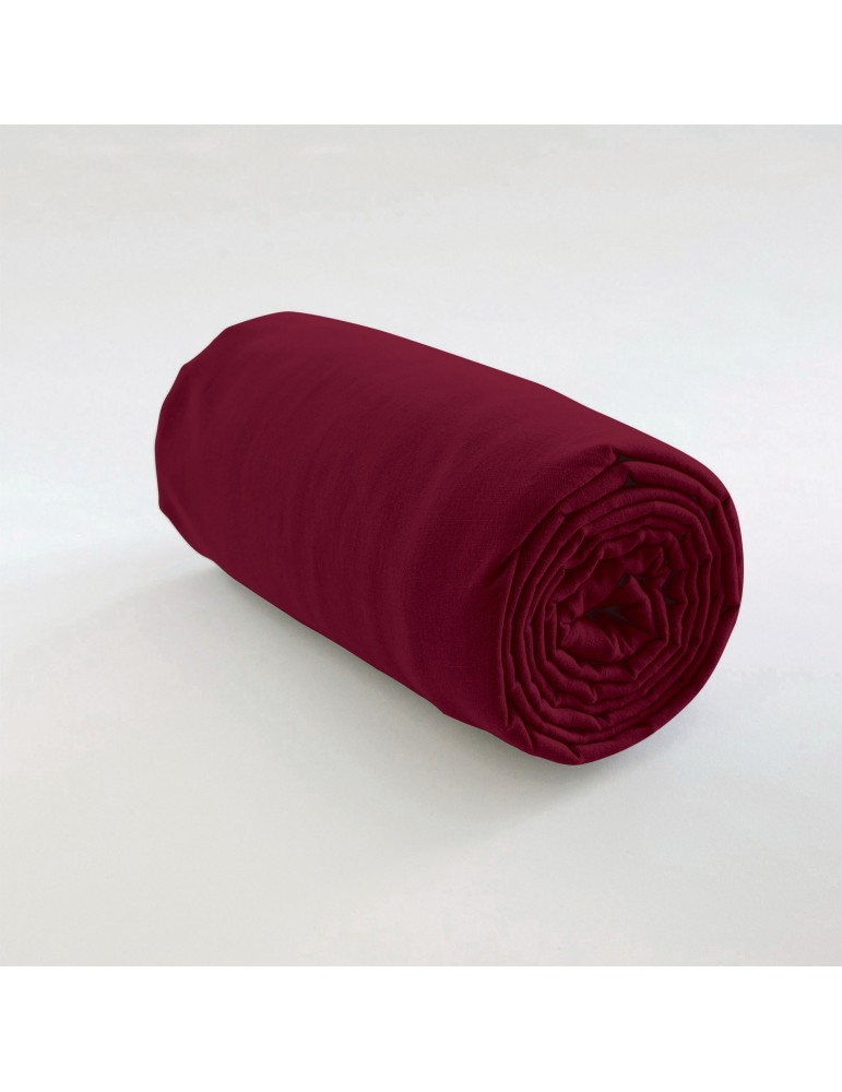 Drap housse uni Coton Grenat 90 x 190 x 35 4562033501Les Ateliers du Linge Drap housse uni Coton Grenat 90 x 190 x 35 4562033501Les Ateliers du Linge