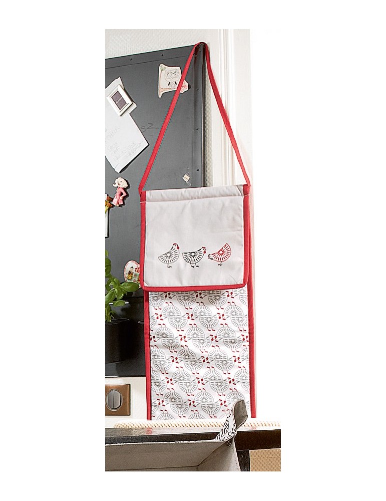 Sac a pain Ginger Rouge 26 x 70 7933036000Les Ateliers du Linge Sac a pain Ginger Rouge 26 x 70 7933036000Les Ateliers du Linge