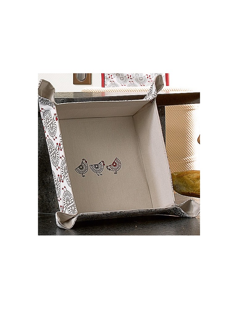 Corbeille à pain Ginger Rouge 20 x 20 x 7 7954036000Les Ateliers du Linge Corbeille à pain Ginger Rouge 20 x 20 x 7 7954036000Les Ateliers du Linge