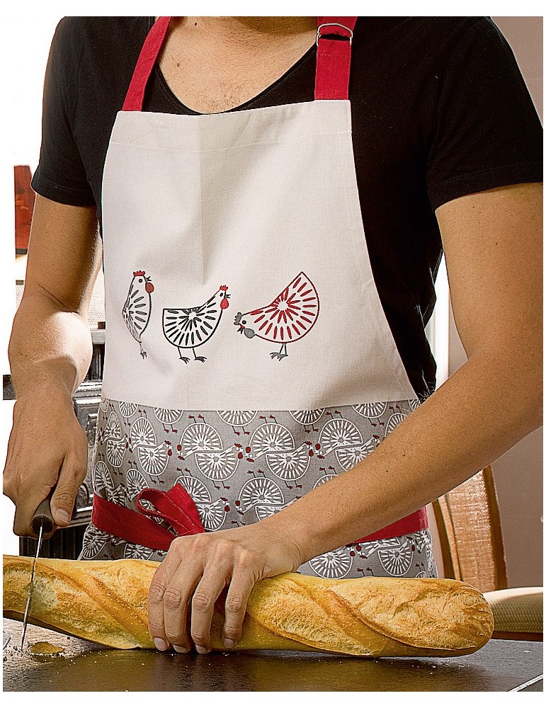 Tablier de cuisine Ginger Rouge 80 x 85 7675036000Les Ateliers du Linge Tablier de cuisine Ginger Rouge 80 x 85 7675036000Les Ateliers du Linge